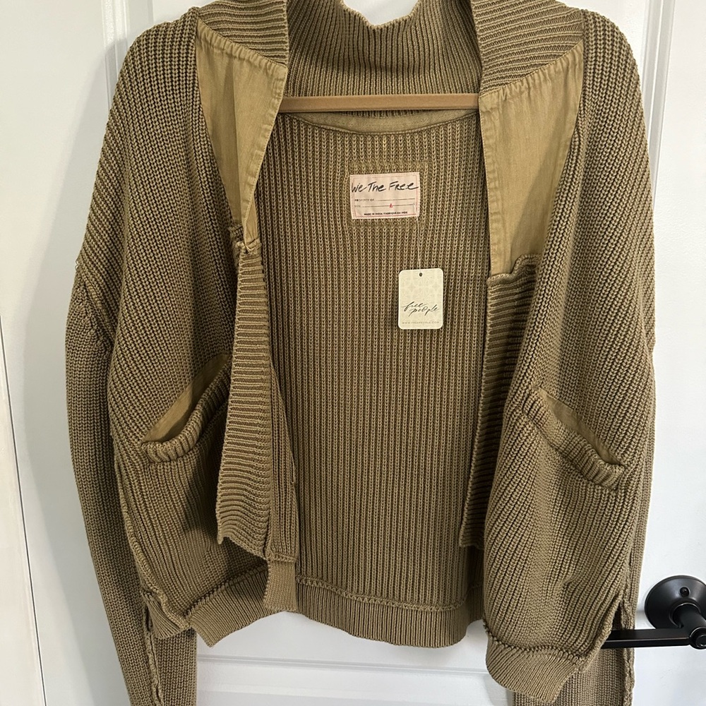 We The Free Olive Green Women's Sweater